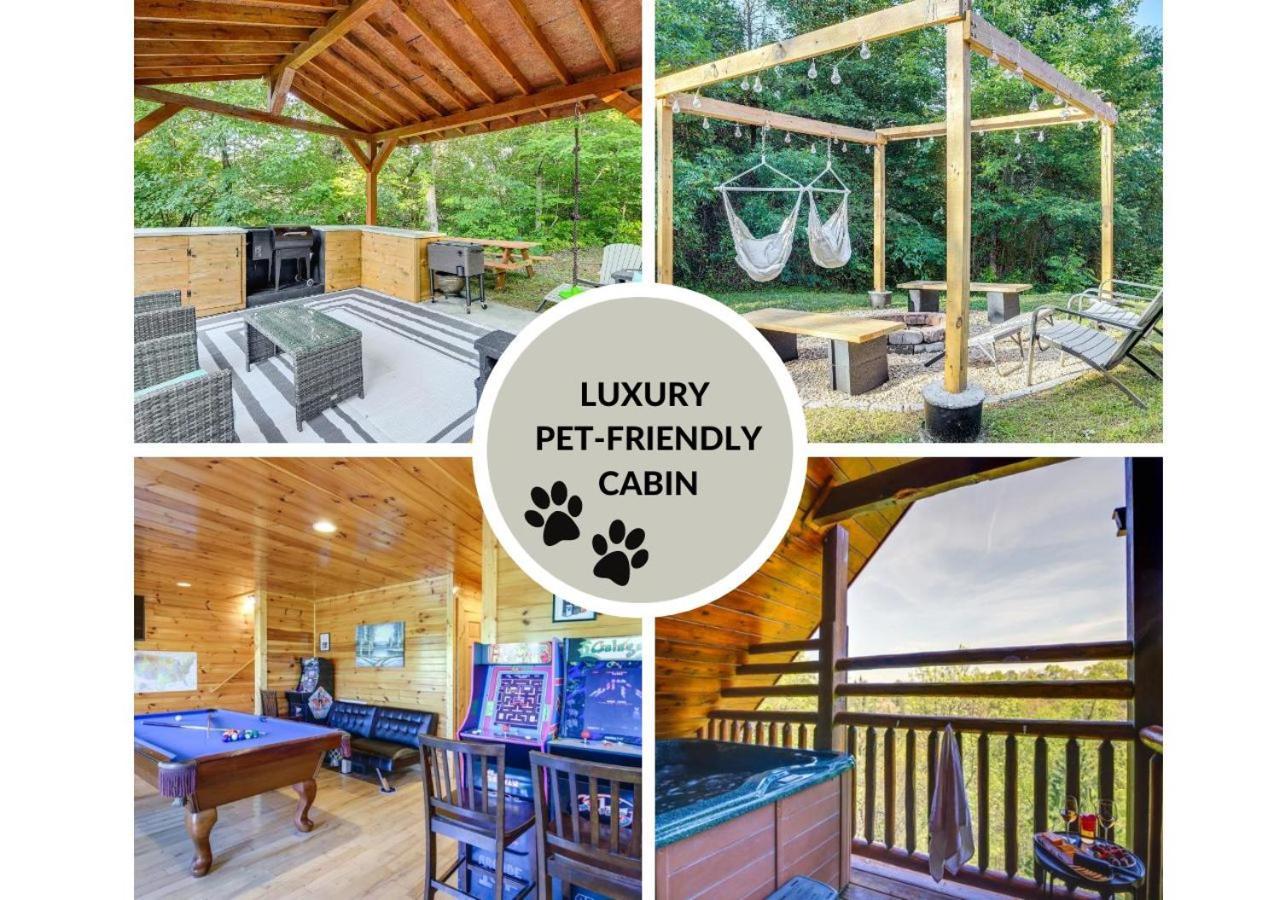 Fabulous Pet-Friendly, Family Cabin With Outdoor Kitchen, Hot Tub, Sauna, Fireplace, Theater Room, Arcade, Pool Table, And Fire Pit Within Minuties Of Dollywood เซอเวียร์วีล ภายนอก รูปภาพ