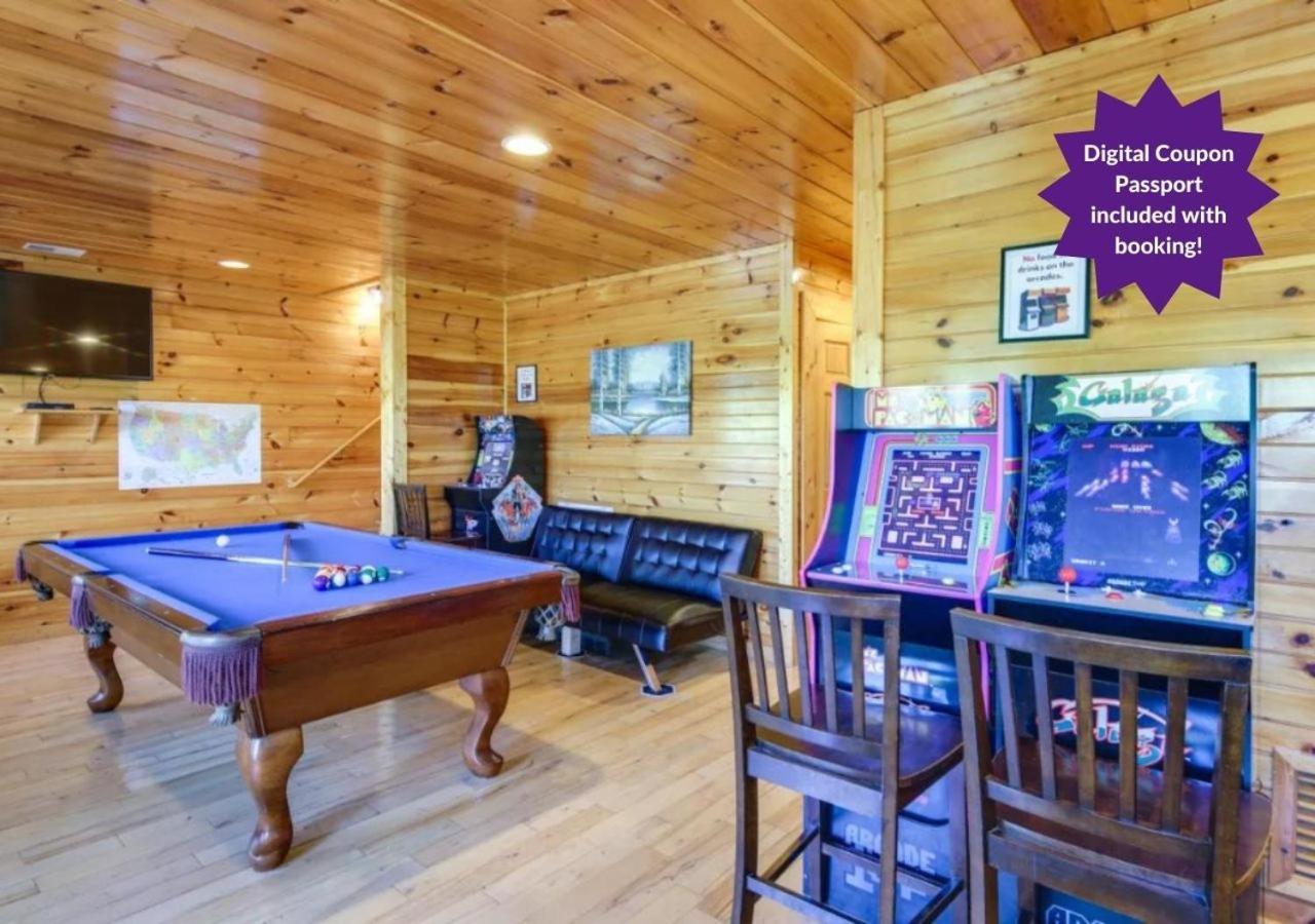 Fabulous Pet-Friendly, Family Cabin With Outdoor Kitchen, Hot Tub, Sauna, Fireplace, Theater Room, Arcade, Pool Table, And Fire Pit Within Minuties Of Dollywood เซอเวียร์วีล ภายนอก รูปภาพ