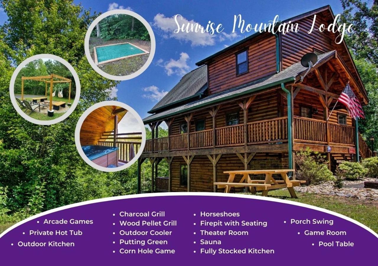 Fabulous Pet-Friendly, Family Cabin With Outdoor Kitchen, Hot Tub, Sauna, Fireplace, Theater Room, Arcade, Pool Table, And Fire Pit Within Minuties Of Dollywood เซอเวียร์วีล ภายนอก รูปภาพ